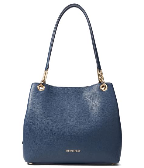 blaue michael kors tasche tote fulton|michael kors large shoulder tote.